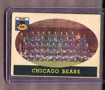 Chicago Bears Team Photo 1958 Topps Football Card #29 • $4.99