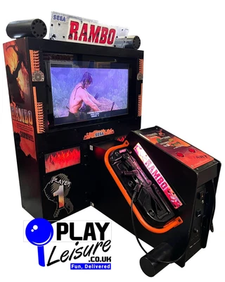£2195 • Buy Sega Rambo Deluxe Arcade Machine - Ready To Use - Games Room Man Cave Home Bar