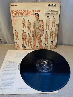 Elvis Vinyl Record-50000 Elvis Fans Can't Be Wrong LPM-2075 A2/B2 • $12.50