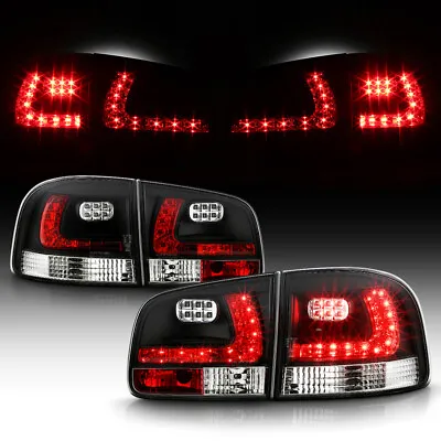 03-07 Volkswagen VW Touareg TDI V6 V8 Black LED SMD Rear Brake Tail Lights • $329.03