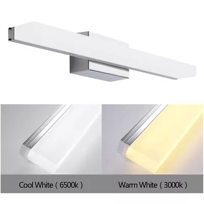 Stainless Steel Modern Bathroom Wall Lamp Fixture LED Makeup Mirror Vanity Light • $39.98