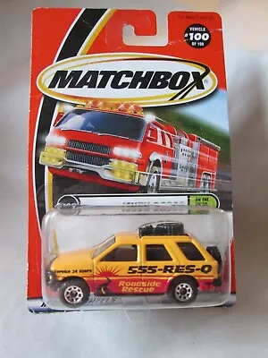 Matchbox Isuzu Rodeo #100 Road Side Emergency Rescue Vehicle 1:62 • $11.49