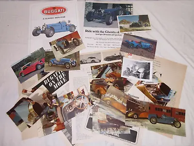 1927 Bugatti Type 35B Racer Kit Car Brochure VW Kit Car Postcard Vintage Photos • $55