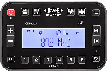Jensen Heavy Duty Bluetooth Stereo Black JHD922BT 4401-0279 • $255.60