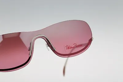 Paloma Picasso By Metzler 8662 505 Vintage 90s Pink Shield Sunglasses NOS • $175