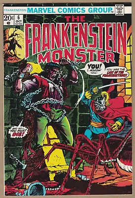 The Monster Of Frankenstein #6 (Oct 1973) - Mike Ploog Art Single Owner • $14.95