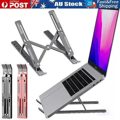 Ergonomic Portable Adjustable Laptop Stand Foldable Desktop Tripod Tray Holder • $13.99