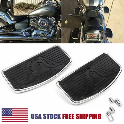 Front Driver Rider Footboards Floorboards For Yamaha V-STAR XVS650 Custom 1997+ • $46.75