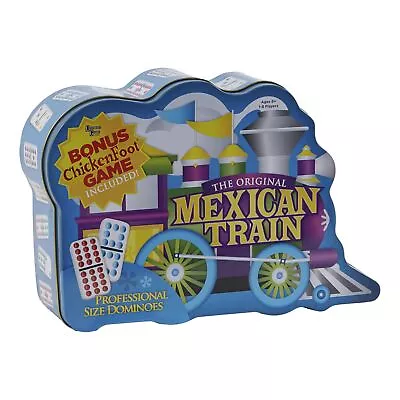 Mexican Train Double 12 Professional Size Dominoes With Bonus Chickenfoot Game • $26.47