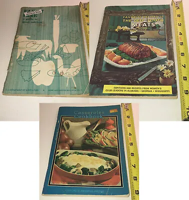 Small Vintage Paperback Cooking And Recipes Booklets • $2