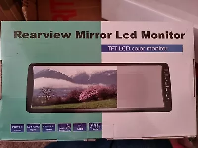 7  Car Rear View Mirror Monitor Parking Reversing TFT LCD HD • £25