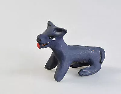 Mexican Clay Pottery Folk Art Black Dog Oaxaca • $15