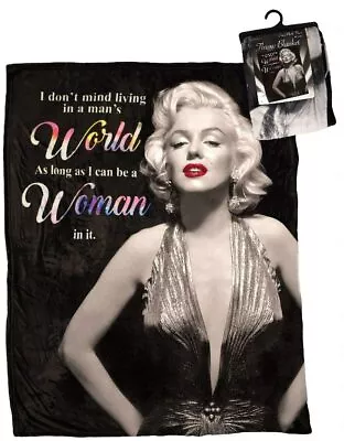 Marilyn Monroe Women's World PLUSH SOFT Blanket Throw NEW • $19.99