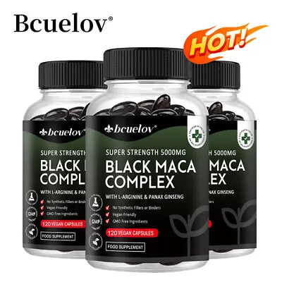 Black Maca Capsules 5000mg - Boost Energy Improve Stamina Testosteron Booster • $7.90