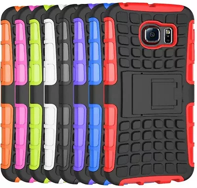 Shockproof Heavy Duty Tough With Stand Hard Case Cover For Samsung Galaxy Phones • £5.45