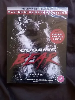 Cocaine Bear 4k UHD Blu-ray Maximum Rampage Limited Full Sleeve Edition  • $100