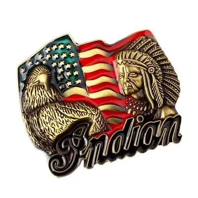  Indian eagleusa Belt Buckle.please Check Belt Size  In Specifications.  • £9.99