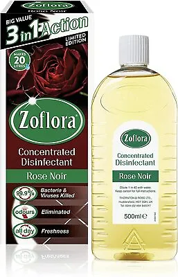 £8.02 • Buy Zoflora Rose Noir, Concentrated Antibacterial Disinfectant 500ml