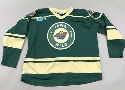 IOWA WILD Minnesota Wild Minor League Hockey Jersey Shirt Size YOUTH Large • $17.24