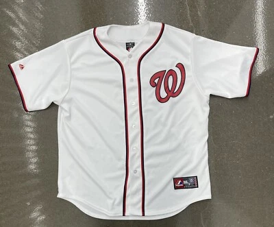 $45 • Buy Majestic Washington Nationals Jersey Mens Extra Large White