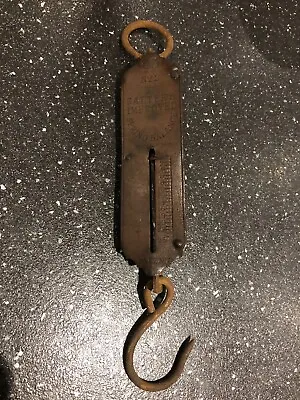 Vintage Salters No 2 Brass Spring Balance Fishing Scales Bar 26lb Display • £9.99