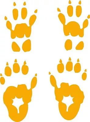 Woodchuck  Track /groundhog Footprint Sticker /marmot Paw Print Decal • $3