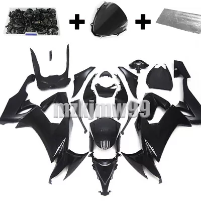 Black Bodywork For Kawasaki Ninja ZX10R 2008 2009 2010 ABS Injection Fairing Kit • $339.02