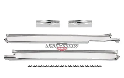 Holden Scuff Plate Sill CHROME Pair + Screws HQ HJ HX HZ WB Ute Van Ton • $285.90