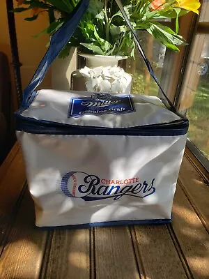 CHARLOTTE RANGERS Miller Soft Sided Cooler Lunch Box Beer Cooler Never Used!! • $18