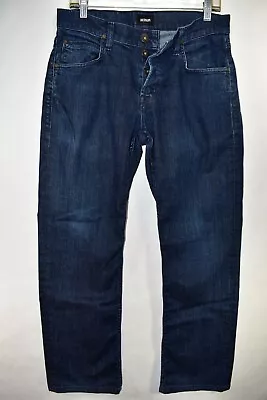 Hudson Wilde Relax Straight Mens Jeans Size 32 Stretch Meas. 31x30.5 Button Fly • $7.31