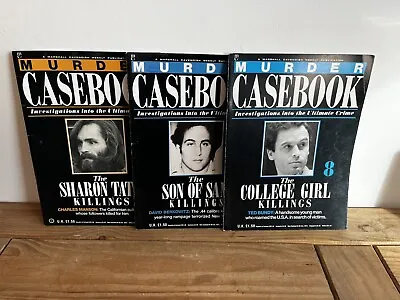£8.99 • Buy Murder Casebook Mixed Bundle 3 X Magazines True Crime Bundy Manson Son Of Sam