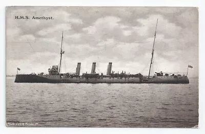 £10 • Buy HMS AMETHYST Topaze / Gem Class Protected Cruiser Royal Navy Unused PC