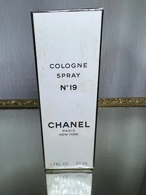 Chanel No 19 Cologne 50 Ml. Vintage 1980s.  New York Edition. Sealed. • £140.75