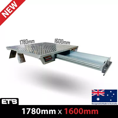 Aluminium Dual Cab Ute Tray Tapered Tray 1780W X 1600L(Deck Only)+Trundle Drawer • $3500