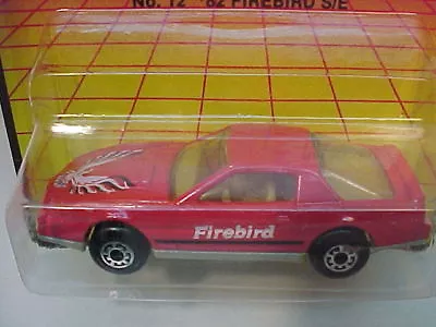 1982 Matchbox Superfast #12 Red 82 Pontiac Firebird S/e New On Card • $9.99