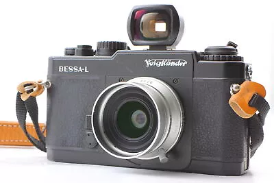 [Exc+5] Voigtlander Bessa-L Black Rangefinder 35mm Skopar 25mm F/4 From JAPAN • $339.99