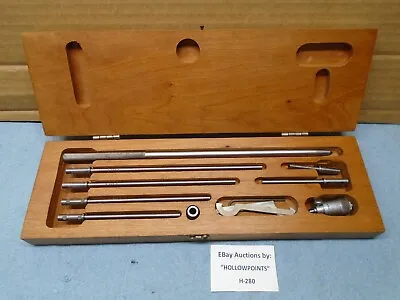 Craftsman Vintage Inside Micrometer Set Pristine 1.5 Thu 8.5  .001 Complete H280 • $199.99
