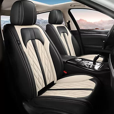 Faux Leather Car 5-Seat Covers  For Volvo XC70 2003-2016 Full Set Protector Pad • $123.59