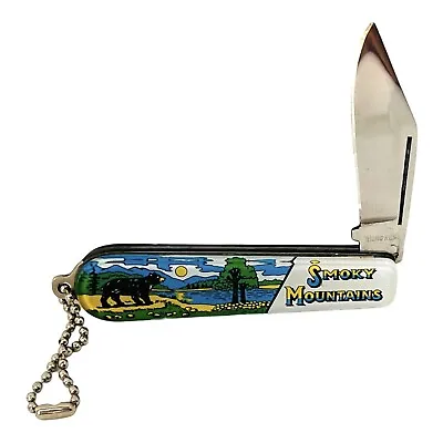 $24.99 • Buy Vtg Smoky Mountains Souvenir Pocket Knife Folding One Blade Double Sided Handle