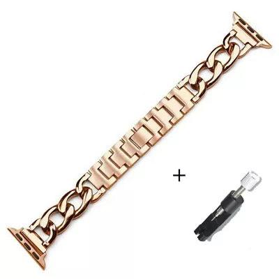 $14.98 • Buy Metal Strap IWatch Band For Apple Watch Series 8 7 6 5 4 3 Women Stainless Steel