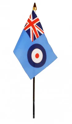 RAF ENSIGN Flag PACK OF TEN SMALL HAND WAVING FLAGS R.A.F. ROYAL AIR FORCE • £13.99