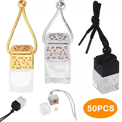 $48.05 • Buy Car Air Empty Perfume Mini Bottle Diffuser Glass Bottle Hanging Oil Ornament 50x