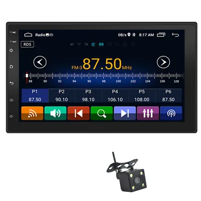 Android 10.1 Car Radio 7in Quad Core Stereo Player USB AUX In Head Units 16GB  • $114.20