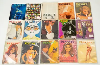 Playboy Magazine Mixed Lot Of 21 From  1962-1964 1967 And 1968 (Complete Year) • $79