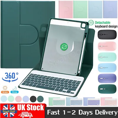 360 Rotate Case Bluetooth Keyboard Mouse For IPad 7/8/9/10th Gen Air 4 5 Pro 11  • £11.99