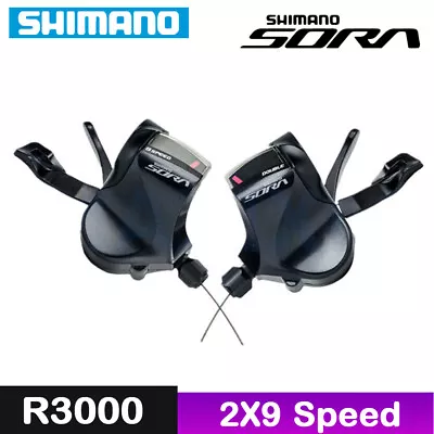 Shimano Sora SL-R3000 2x9 Speed Left Right Shift Lever Set Road Bike • $59.24