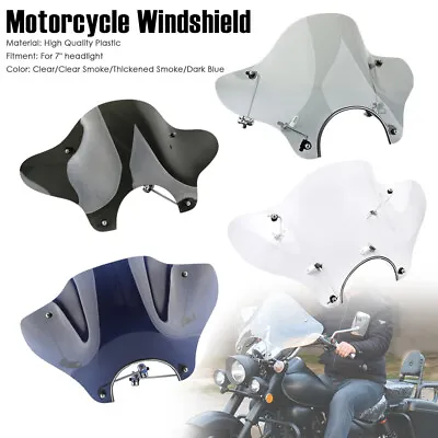 Universal Motorcycle Wave Windshield Windscreen Mounting Kit For Harley Cruiser • $48.44
