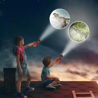 Kids Cartoon ​Dinosaur Projector Flashlight Baby Sleep LED Project Lamp Toy • $10.89