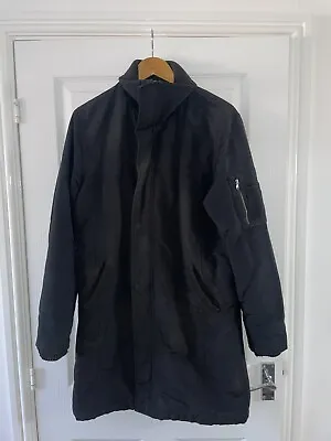 Salsa Jeans Rare Women's Black Coat Jacket Size Medium • £19.99