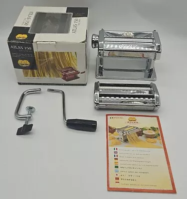 Marcato Atlas 150 Wellness Pasta Machine Stainless Steel Made In Italy With Box • $49.23